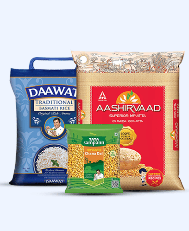 Atta Rice and Dal